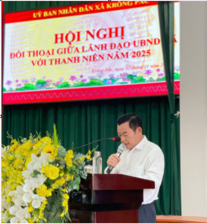 Xã Krông Pắc tổ chức Hội nghị đối thoại với thanh niên năm 2025